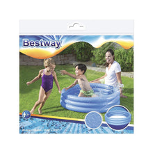 Load image into Gallery viewer, Bestway Fast Set 3 Ring Round Plastic Paddling Pool for Kids