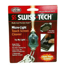 Load image into Gallery viewer, Swiss Tech Micro LED Light Touch Screen Cleaner Cleaning Micro fabric Pad