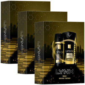 Lynx Gold Gift Set, Present For Brothers, Boys & Teens, Shower Gel & Deodorant
