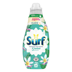 4x or 8x (96W or 192W) Surf Long Lasting Fragrance Liquid Detergent 24W, 648ml