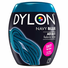 Load image into Gallery viewer, DYLON Washing Machine Fabric Dye Pod, Navy Blue, 2 Packs of 350g