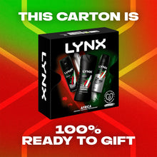 Load image into Gallery viewer, Lynx Africa Trio Gift Set For Men Bodyspray, Bodywash &amp; APA Deo Gift For Him