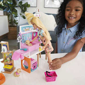 Barbie Pet Supply Store Playset with Doll and Accessories