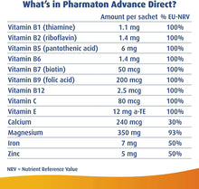 Load image into Gallery viewer, Pharmaton Advance Direct Multivitamins &amp; Minerals, Pack of 18 Sachets