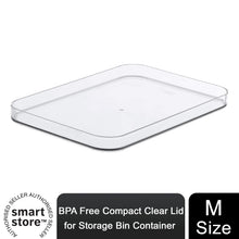 Load image into Gallery viewer, SmartStore BPA Free Compact Clear Lid For Storage Bin Container, Size M