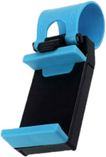 Load image into Gallery viewer, Car Steering Wheel Mobile Phone Holder for All Mobiles Blue