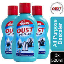 Load image into Gallery viewer, 3pk Oust Descaler All-Purpose LimescaleRemover Formulated for AllSurfaces, 500ml