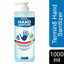 Load image into Gallery viewer, Termin8 Antibacterial Hand Sanitizer with 75% Alcohol, 1pk or 2pk of 1000ml