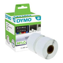 Load image into Gallery viewer, DYMO Address Labels Large Self Adhesive LW 36 x 89mm 2Pk 260 Labels Authentic