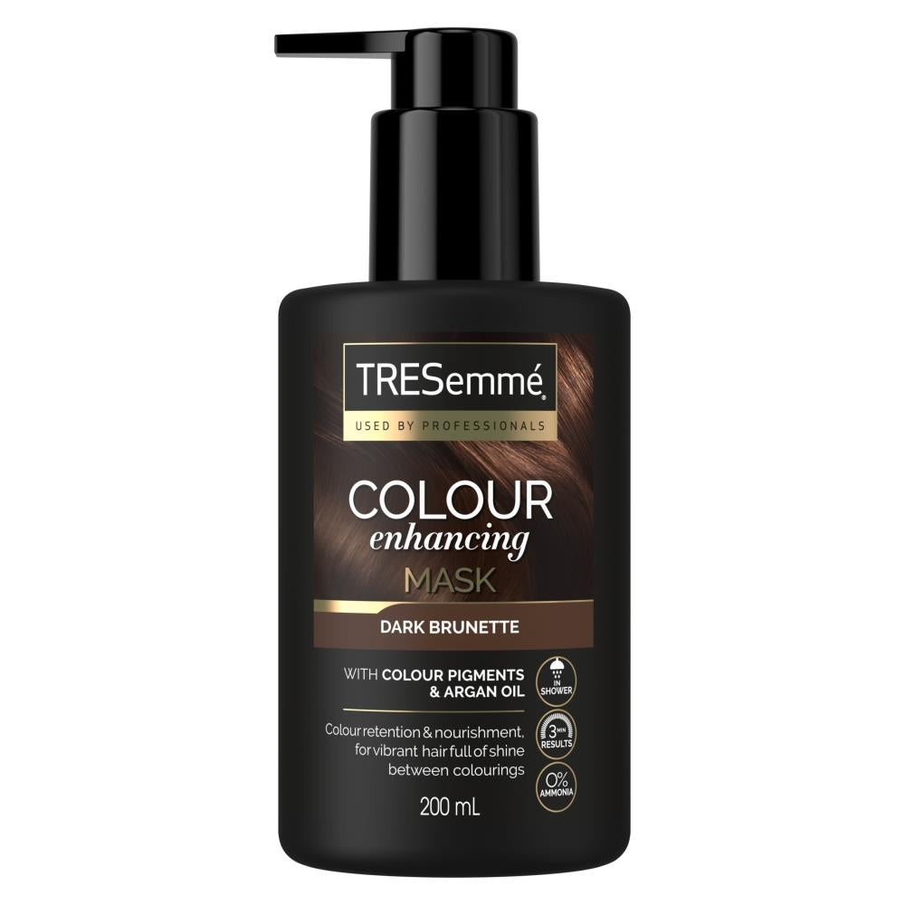 2pk of 200ml Tresemme DarkBrunette ColourEnhancing HairMask with Colour Pigments