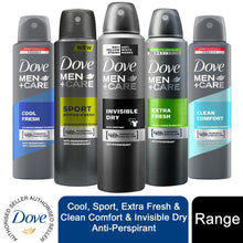 Load image into Gallery viewer, 3pk of 150ml Dove Men+Care 48H Powerful Protection Anti-Perspirant
