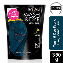 Load image into Gallery viewer, DYLON Wash&amp;Dye Fabric Dye, JeansBlue, ChocolateBrown or VelvetBlack,1pk or 4pk