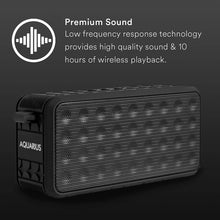 Load image into Gallery viewer, Aquarius Portable &amp; Waterproof BluetoothSpeaker-High Quality Sound &amp; Bass, Black