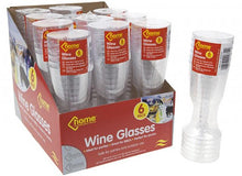 Load image into Gallery viewer, PMS Clear Plastic Wine Glasses Pack of 6