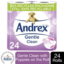 Load image into Gallery viewer, Andrex Toilet Roll Skin Kind, Gentle Clean, Classic or Supreme Quilts, 24 Rolls