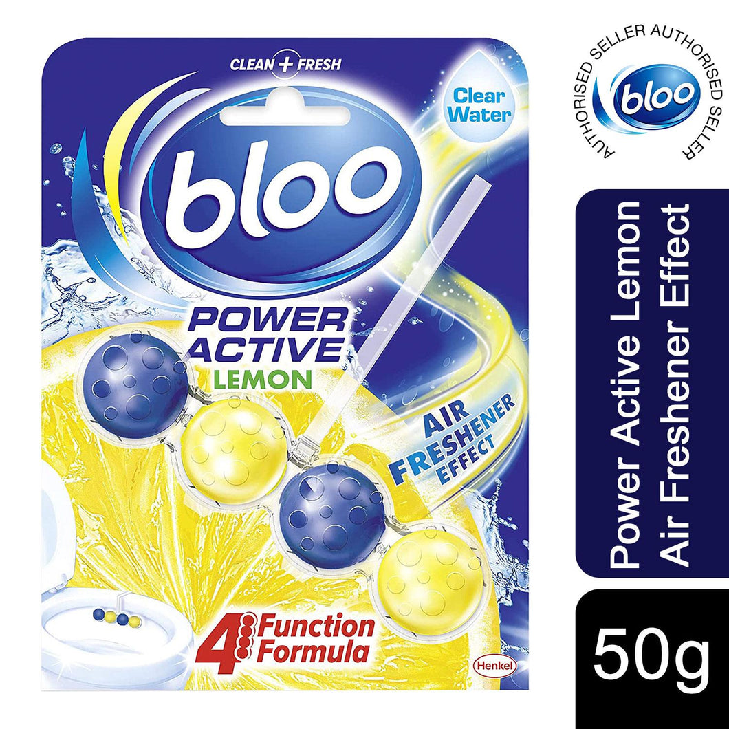 Bloo Power Active Premium Scent Of Lemon Toilet Rim Block,50g
