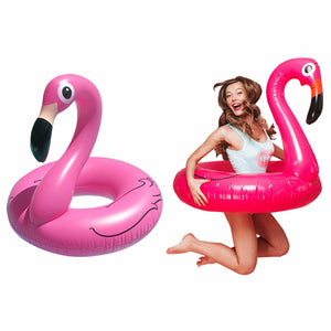 RMS Jumbo Inflatable Pink Flamingo Swim Ring For Beach & Pool on Summer