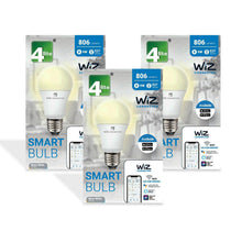 Load image into Gallery viewer, WiZ LED A60 Smart Bulb Wifi ES (E27) Warm White &amp; Dimmable, 3 Pack