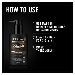 2pk of 200ml Tresemme DarkBrunette ColourEnhancing HairMask with Colour Pigments