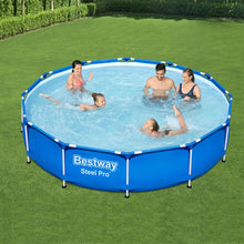 Load image into Gallery viewer, Bestway Steel Pro 12&#39; x 30&quot;/3.66m x 76cm Frame Swimming Pool Set