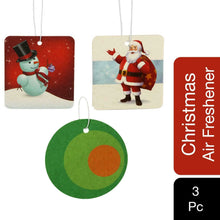 Load image into Gallery viewer, Merry Christmas Hanging Air Freshener Assorted 3pk for Home, Car &amp; Office