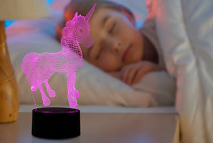 Colour Changing 3D Unicorn Night Light