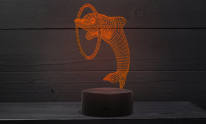 Colour Changing 3D Dolphin Night Light
