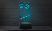 Load image into Gallery viewer, Colour Changing 3D Owl Night Light