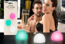 Load image into Gallery viewer, 3 Pack LED Candles