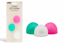 Load image into Gallery viewer, 3 Pack LED Candles