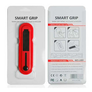 Aquarius Universal Finger Grip Ring Band Smart Mobile Phone Holder - Red