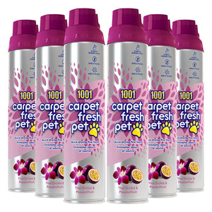 1001 Carpet Fresh 300ml Cans x6, Thai Orchid For Carpets, Rugs & Upholstery