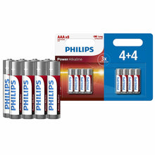 Load image into Gallery viewer, Phillips Power Alkaline AAA Long Lasting Batteries,8 Pack.