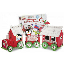 Load image into Gallery viewer, Grafix Make Your Own Snowman Express Train Craft Set