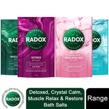 Load image into Gallery viewer, 4x of900g Radox Mineral Therapy Muscle Relax, Restore, Detox, or Calm Bath Salts