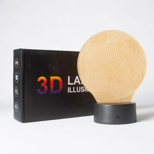 Colour Changing Acrylic 3D Illusion Football LED Night Light