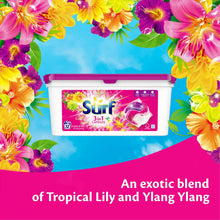 Load image into Gallery viewer, Surf Concentrated Tropical Lily &amp; Ylang-Ylang 3in1 Washing Capsules 679g, 32W