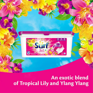 Surf Concentrated Tropical Lily & Ylang-Ylang 3in1 Washing Capsules 679g, 32W