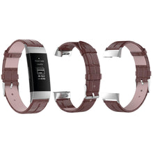 Load image into Gallery viewer, Real Leather Watch Band for Fitbit Charge 3 High Quality And Comfortable- Brown