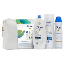 Load image into Gallery viewer, Dove Gently Nourishing Beauty Bag Gift Set, Bodywash, Lotion &amp; APA with Washbag