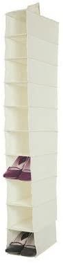 Jocca Household Hanging Shoe Storage Organiser with 10 Shelves, Assorted Colours