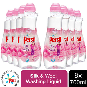 8x 14 Washes Persil Silk and Wool Washing Liquid 700ml, Total 112 Washes