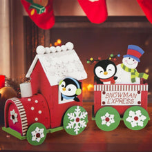 Load image into Gallery viewer, Grafix Make Your Own Snowman Express Train Craft Set