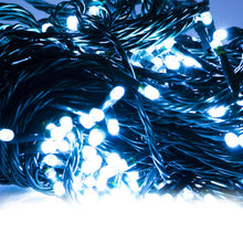 Load image into Gallery viewer, Dusk Till Dawn Solar Powered 50 or 100 LED String White Lights, White or Amber