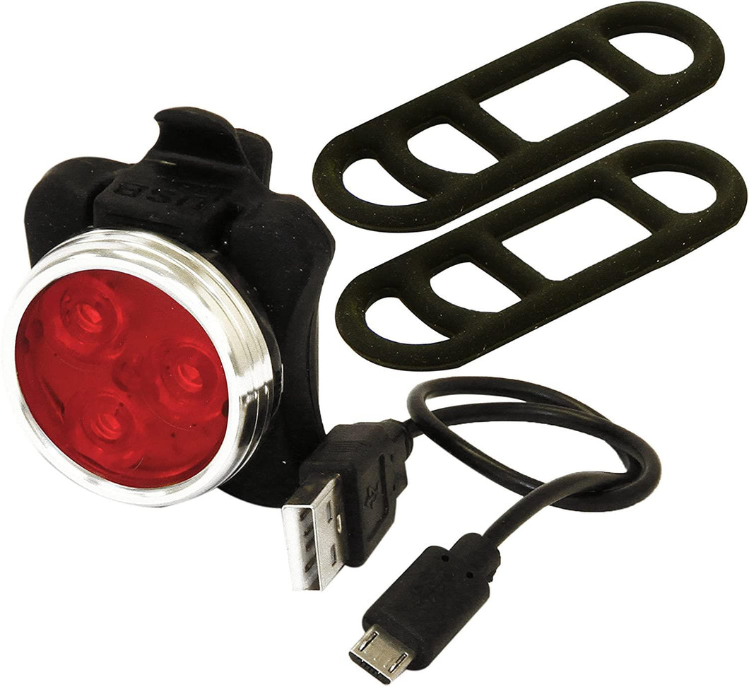 Rolson 3 SMD USB Recharge Red Bike Light