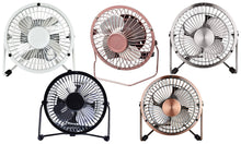 Load image into Gallery viewer, Status Portable Metal USB Mini Fan, 4 Inch: