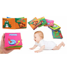 Load image into Gallery viewer, Doodle Non-Toxic Soft Infant Early Learning Baby Cloth Book[Food]