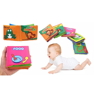 Doodle Non-Toxic Soft Infant Early Learning Baby Cloth Book[Food]