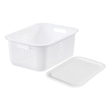 Load image into Gallery viewer, SmartStore Basket Recycled15 StorageBox 10L With Basket PlasticLid, White