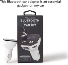 Load image into Gallery viewer, Aquarius Bluetooth Car Adapter FM Transmitter Hands-free Calling,Car Kit - White